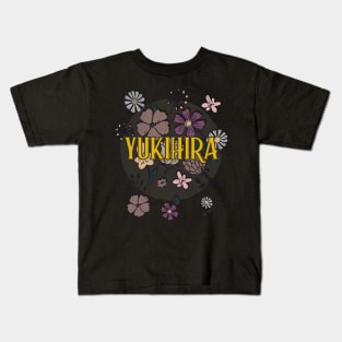 Aesthetic Proud Name Yukihira Flowers Anime Retro Styles Kids T-Shirt